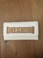 Guess Portemonnaie, neuwertig, Beige/Weiss - Frühlingsfrisch