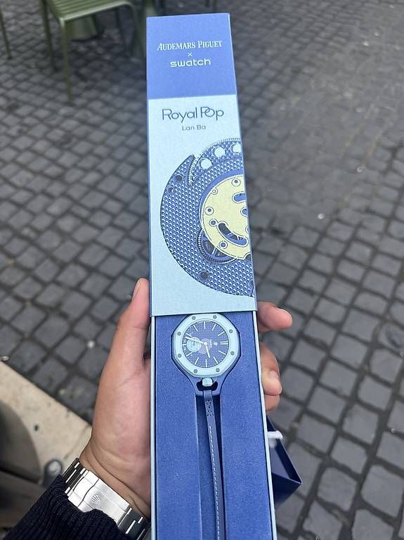 Orologi: Swatch audemars piguet royal pop Lan Ba bleu  – Usato da Genève venduto da fay_gp92
