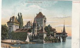 Historische Ansichtskarte Schloss Oberhofen am Thunersee