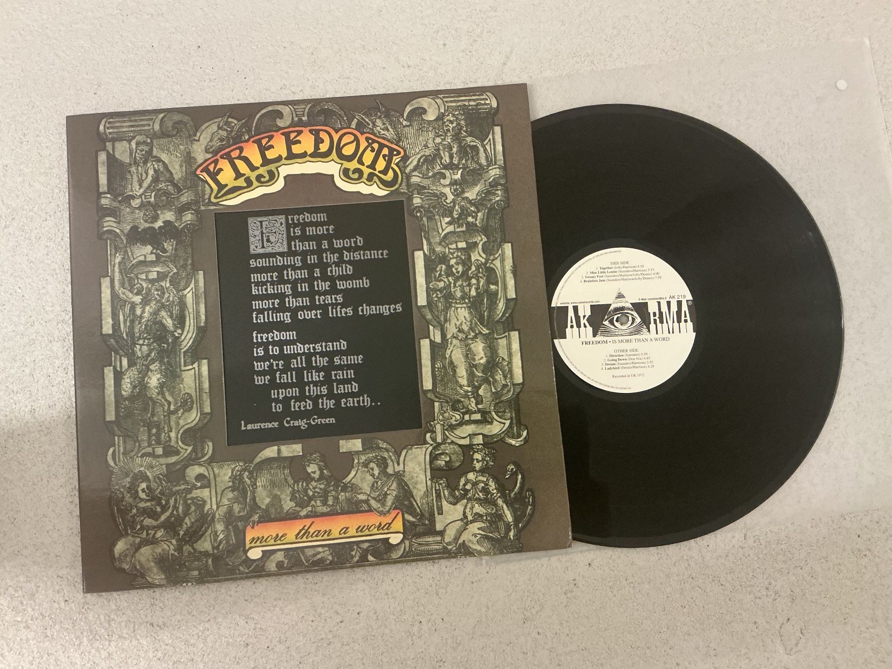 Schallplatten: Freedom LP - More Than A Word – Gebraucht aus Winterthur von Tumko-Vinyl