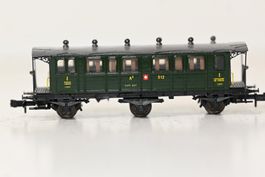 Personenwagen SBB A3 512 Trix Sp N  grün ohne OVP