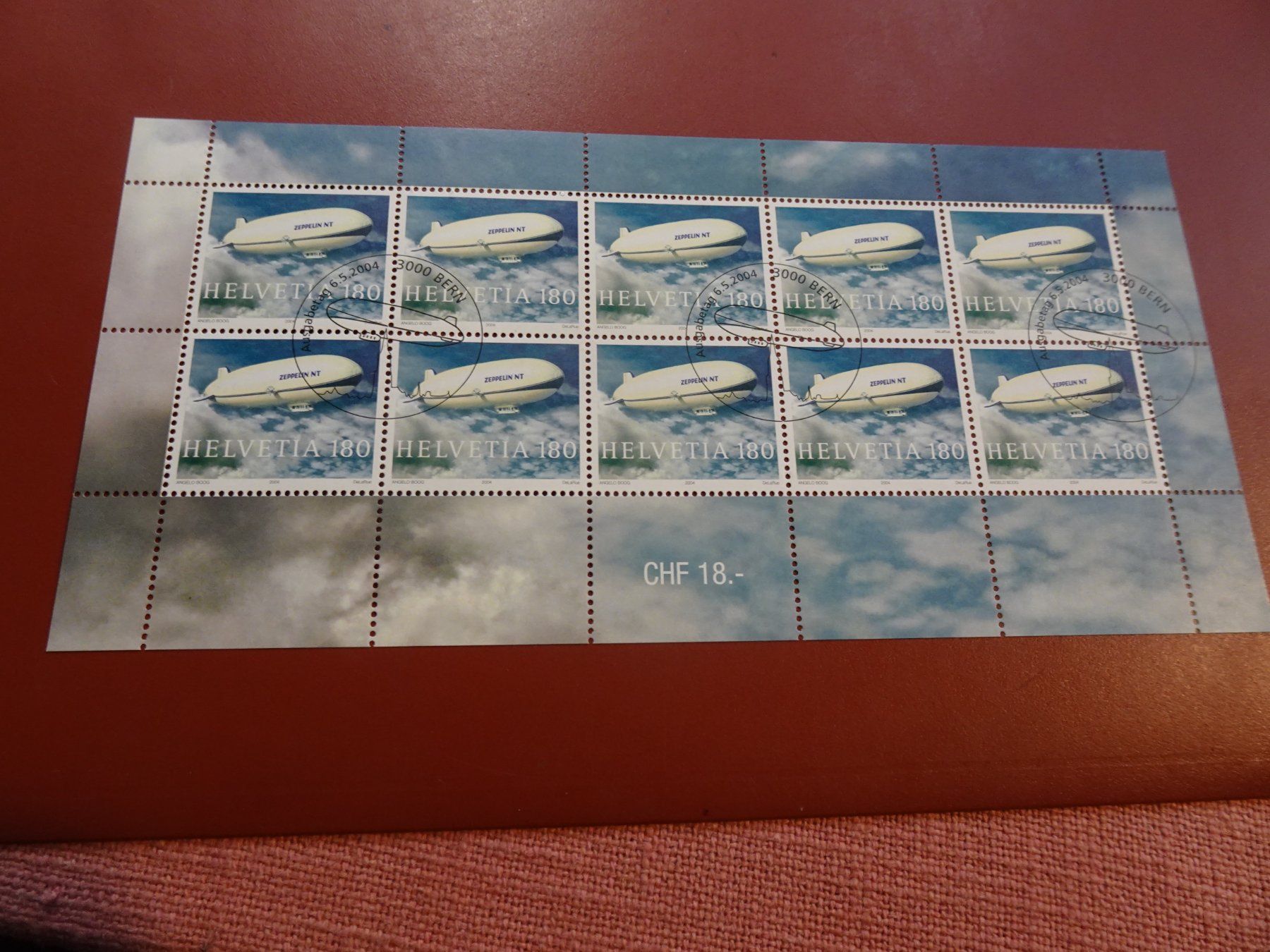 Tutti i francobolli: 2004, KLEINBOGEN, AUSGABETAG, ZEPPELIN NT – Nuovo (secondo la descrizione) da Eschenbach SG venduto da eDaisy