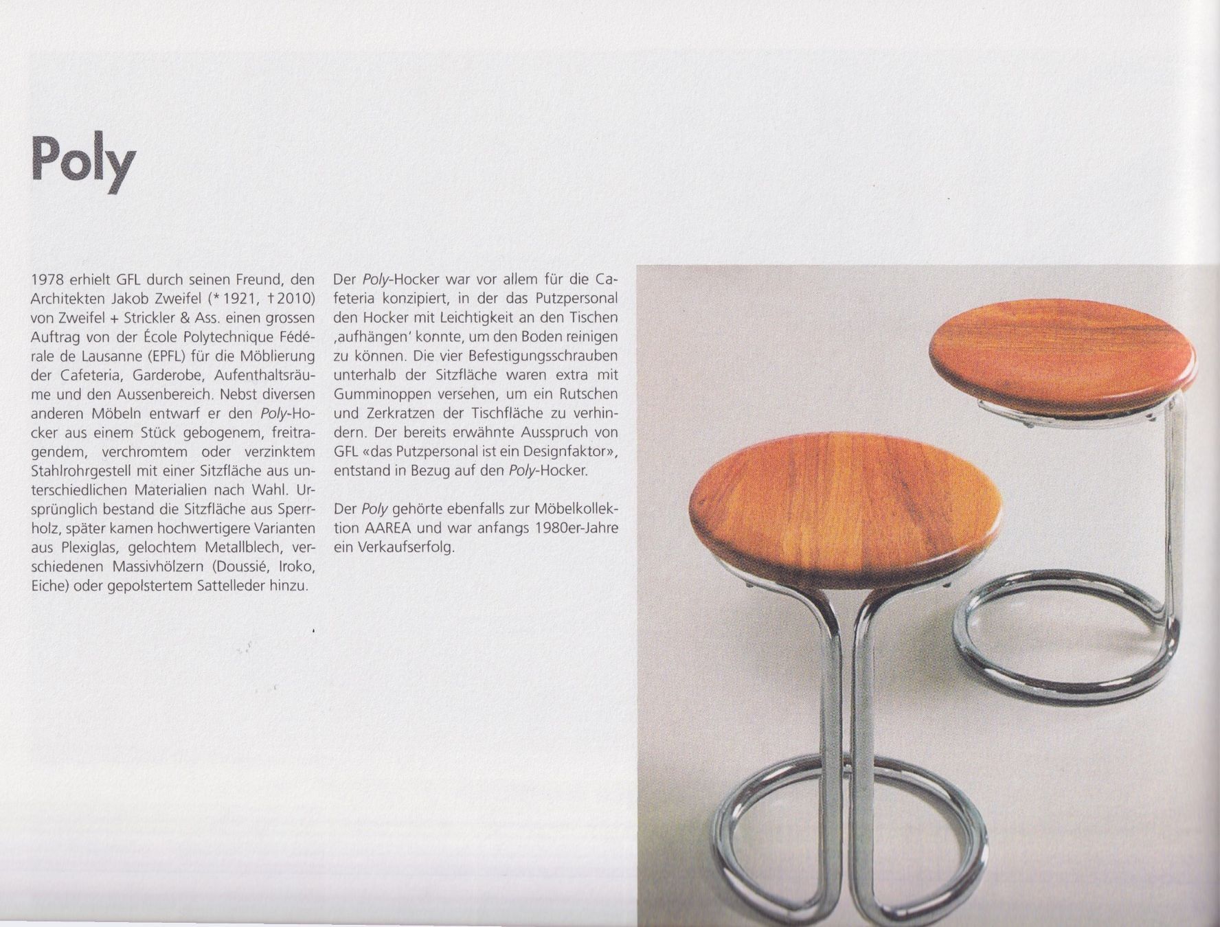 Sgabelli: Hocker Poly, Gian Franco Legler 80er – Usato da Gersau venduto da pd-design-and-art 8
