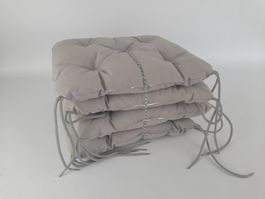 KUDDARNA graue Sitzkissen 4er Set
