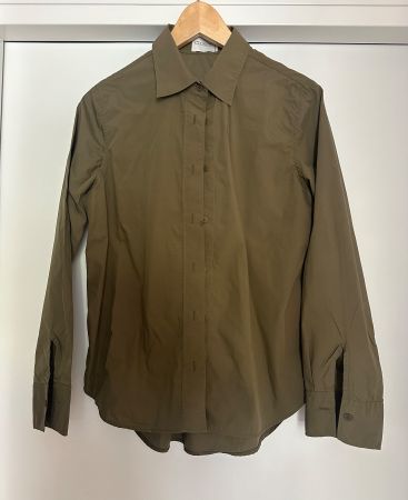CLOSED Bluse Khaki Damen Gr. S Baumwolle
