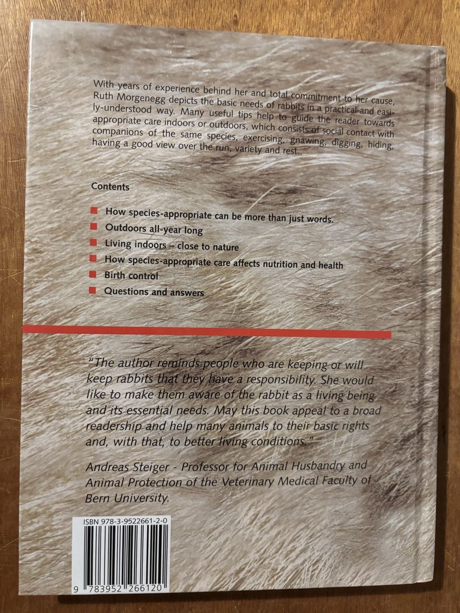 Livres: Appropriate care - a basic right for all rabbits – D'occasion à Zürich par WWehrle 1