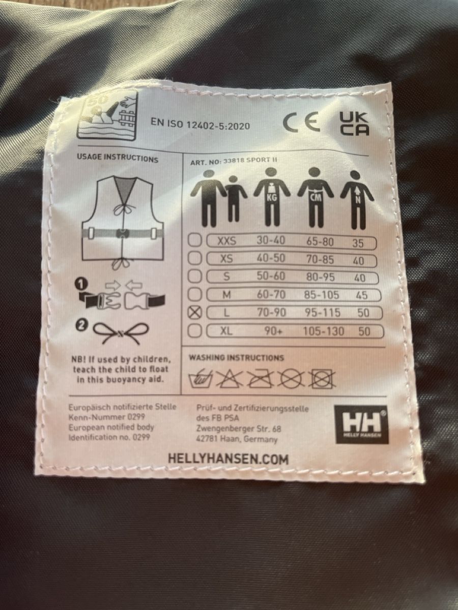 Helly Hansen Giubbotti di salvataggio: Schwimmweste Helly Hansen rot, Grösse L – Usato da Schlierbach venduto da Stee09 1