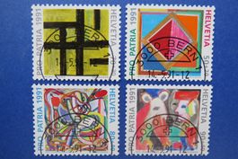 Serie Pro Patria 1991 - Halbmondstempel BERN 1