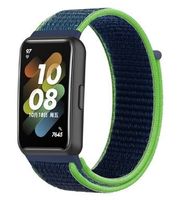 HUAWEI Band 7 Armband Nylon, lime-blue (neu, OVP)