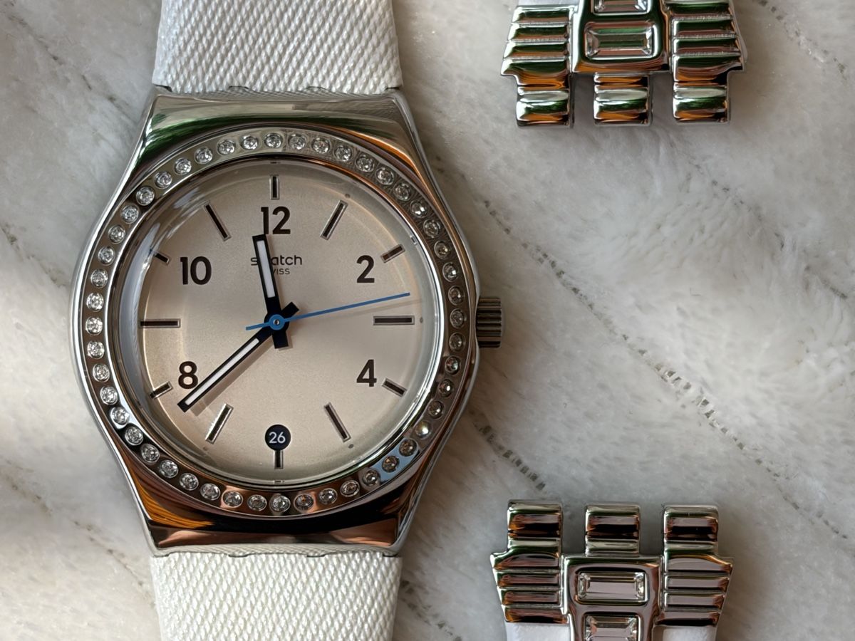 Swatch Orologi: Swatch Irony Damenuhr mit Ersatzband – Usato da Möhlin venduto da seerose6 1