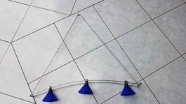 lampe suspension bleue