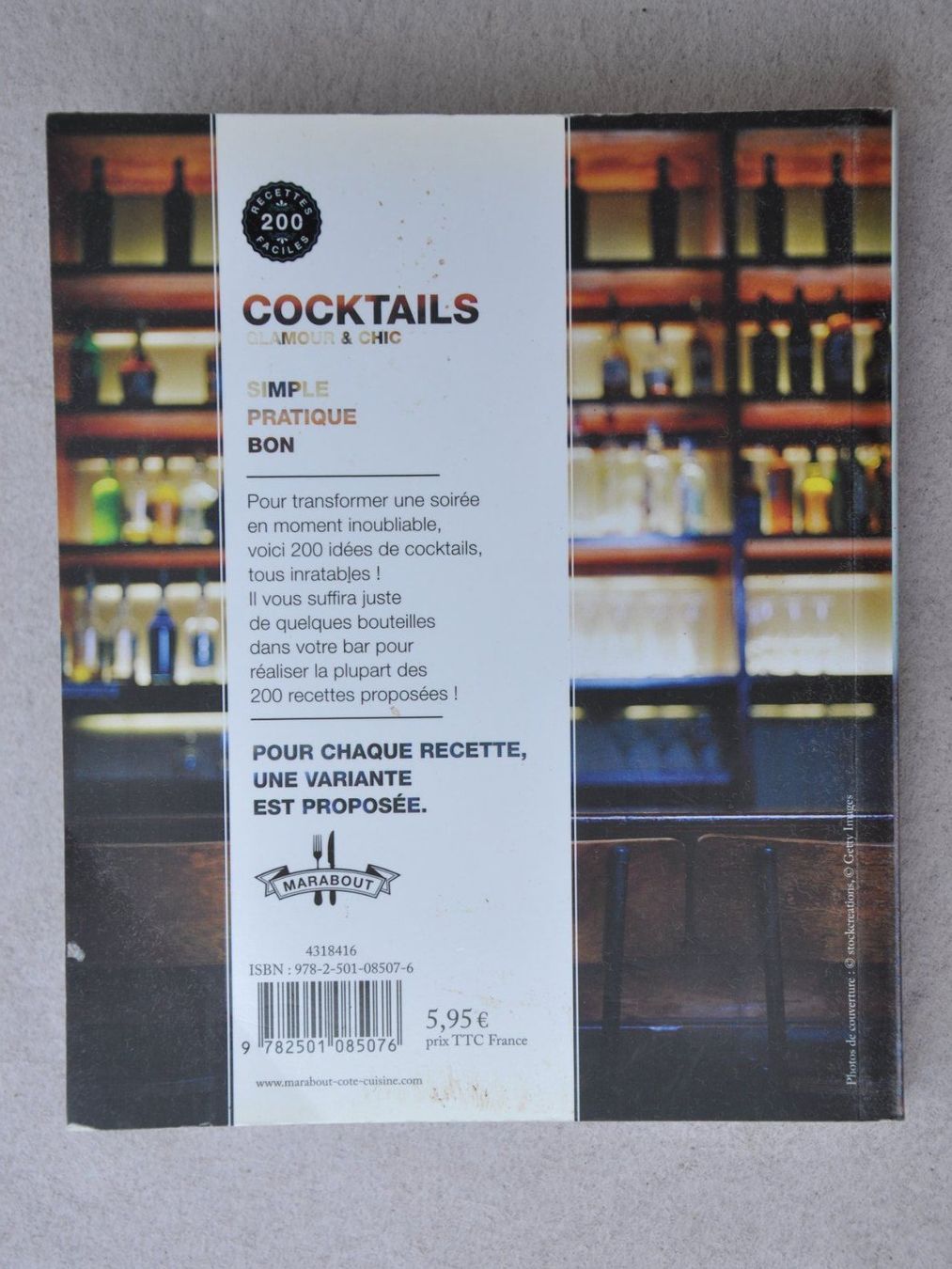 Libri: Cocktails - Glamour & Chic - recettes & variations cuisine – Usato da Fully venduto da Minouchka 6
