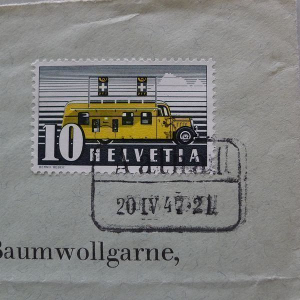 Tutti i francobolli: 1947: BAHNPOSTSTEMPEL von AATHAL ZH ! – Usato da Sursee venduto da Luzernerraute 1