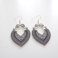 Ohrringe - Ethno Stil - orientalisch - silbrig - Modeschmuck