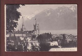 LAUSANNE - Vue prise de Beaulieu - 1918