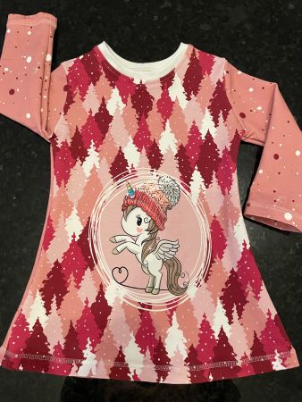 Winter Einhorn Tunika Gr. 86 NEU
