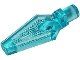 Lego Trans-Light Blue Minifigure, Weapon Spear Tip 6 Stück