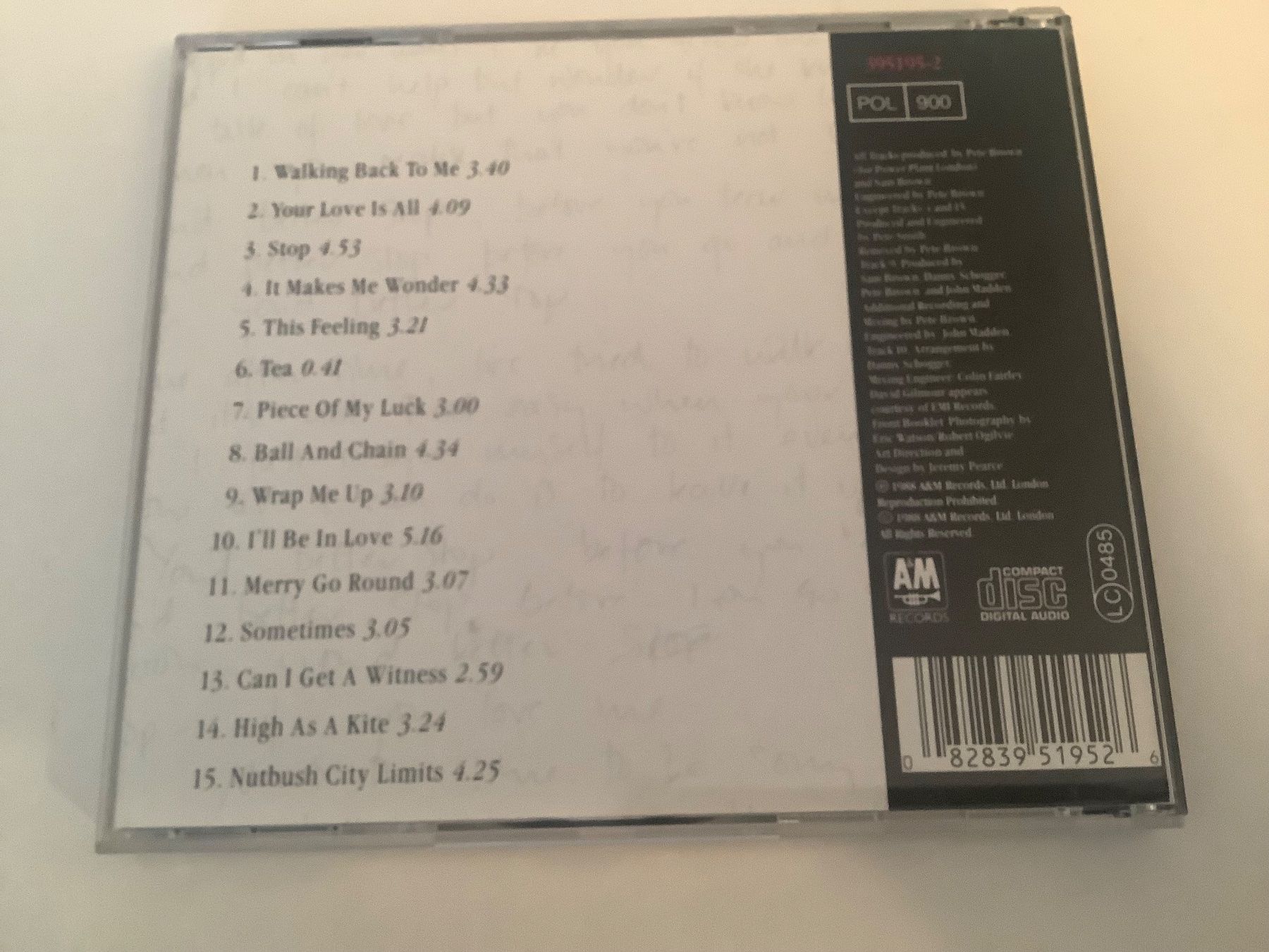 CD: Sam Brown / stop! / 1988 – Usato da Dübendorf venduto da Shreck 1