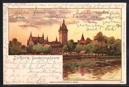 Litho Zürich, Blick auf Landesmuseum