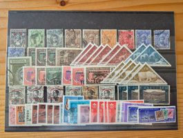 Briefmarken weltweit auf STeckkarte C5 Zustand gemäss Bild