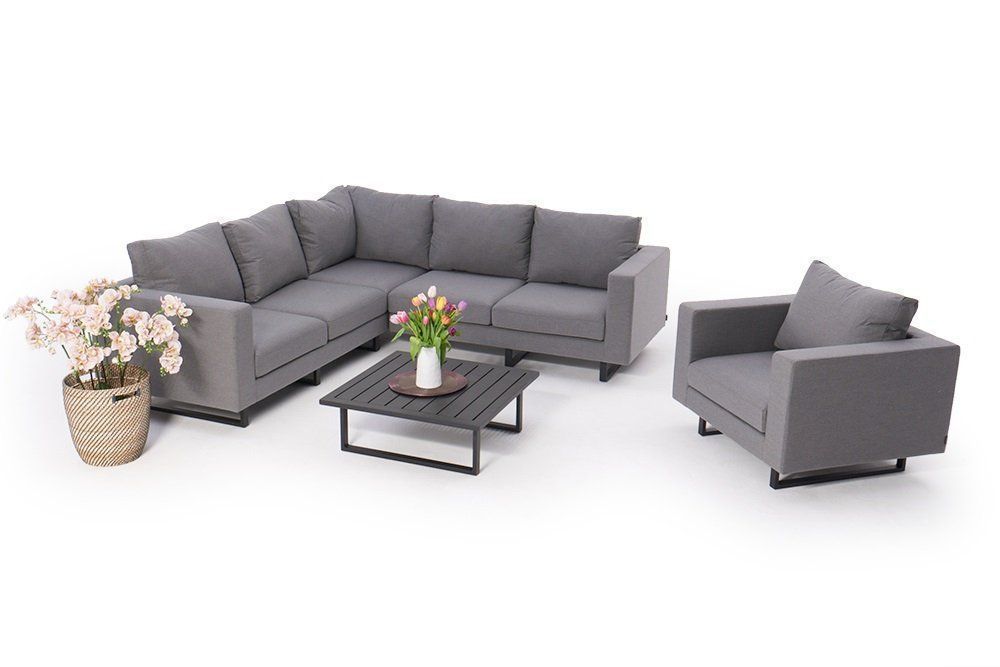 Divani: Outdoor Sofa - Sunbrella Stoff grau – Nuovo e nell'imballaggio originale da Bern venduto da rattan-lounge