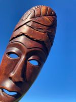HOLZMASKE HANDGESCHNITZT von Guadeloupe 1978/79