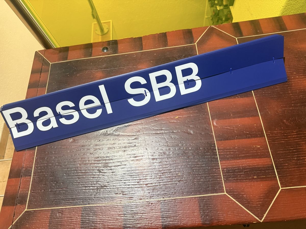 SBB/CFF/FFS Schilder: SBB Anzeigetafel – Neu (gemäss Beschreibung) aus Horriwil von Carrera68
