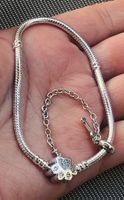 Silbernes Armband mit Hunde-Motiv🐾  19 cm Neu
