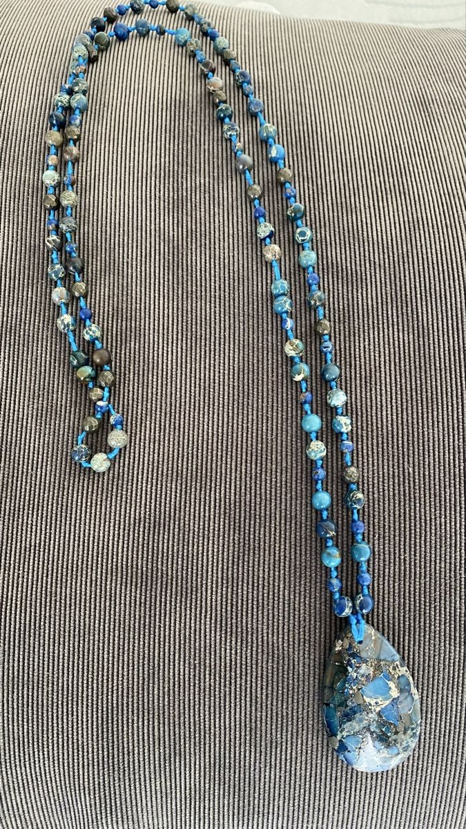 Catenine: Steinkette blau – Usato da Wilen (Sarnen) venduto da SanVibes22 1
