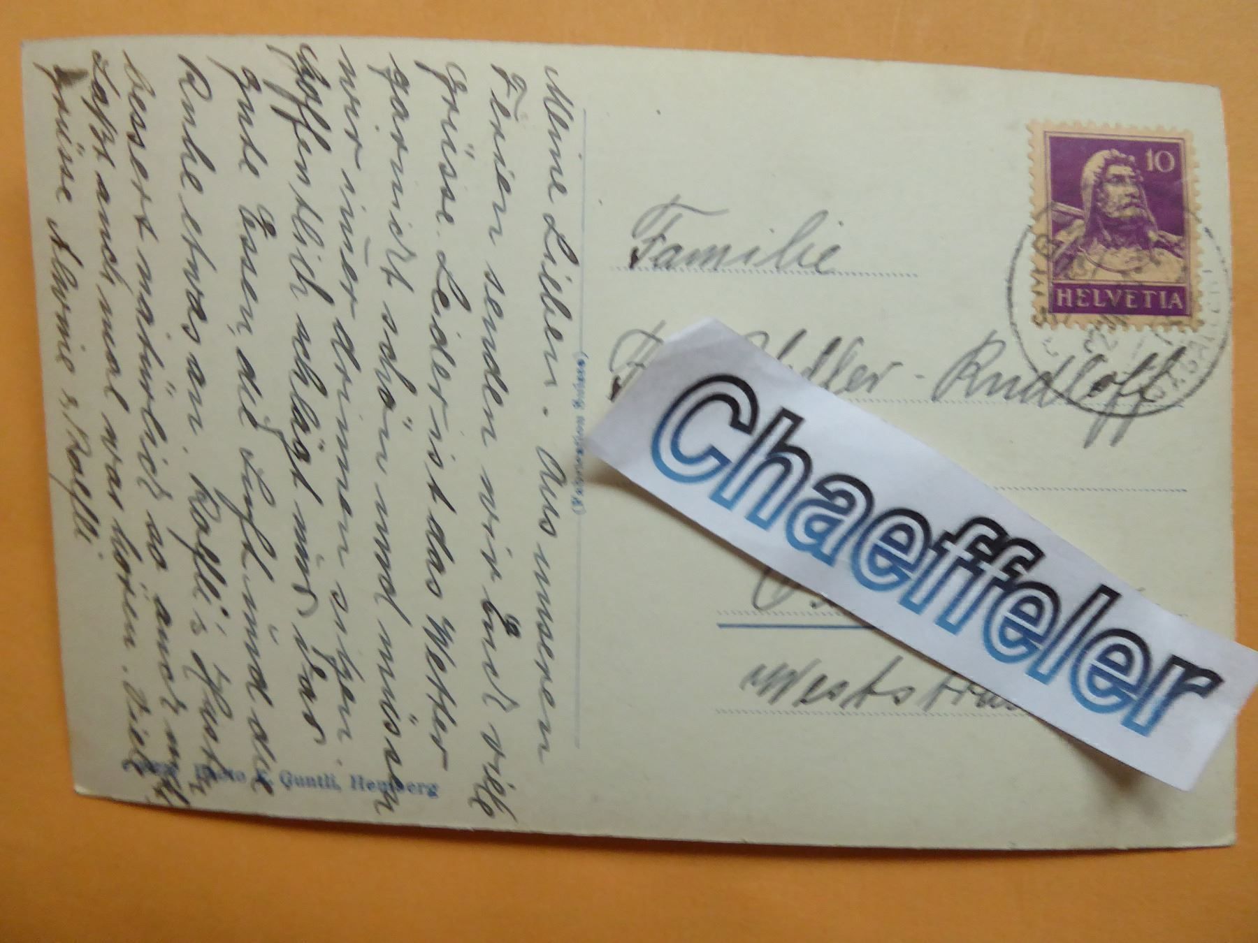Cartoline postali: Hemberg. Pension Matt – Usato da Zürich venduto da Chaeffeler 1