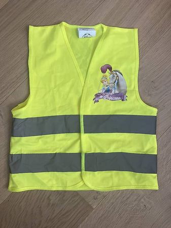 Leuchtweste mit Prinzessinnenaufdruck