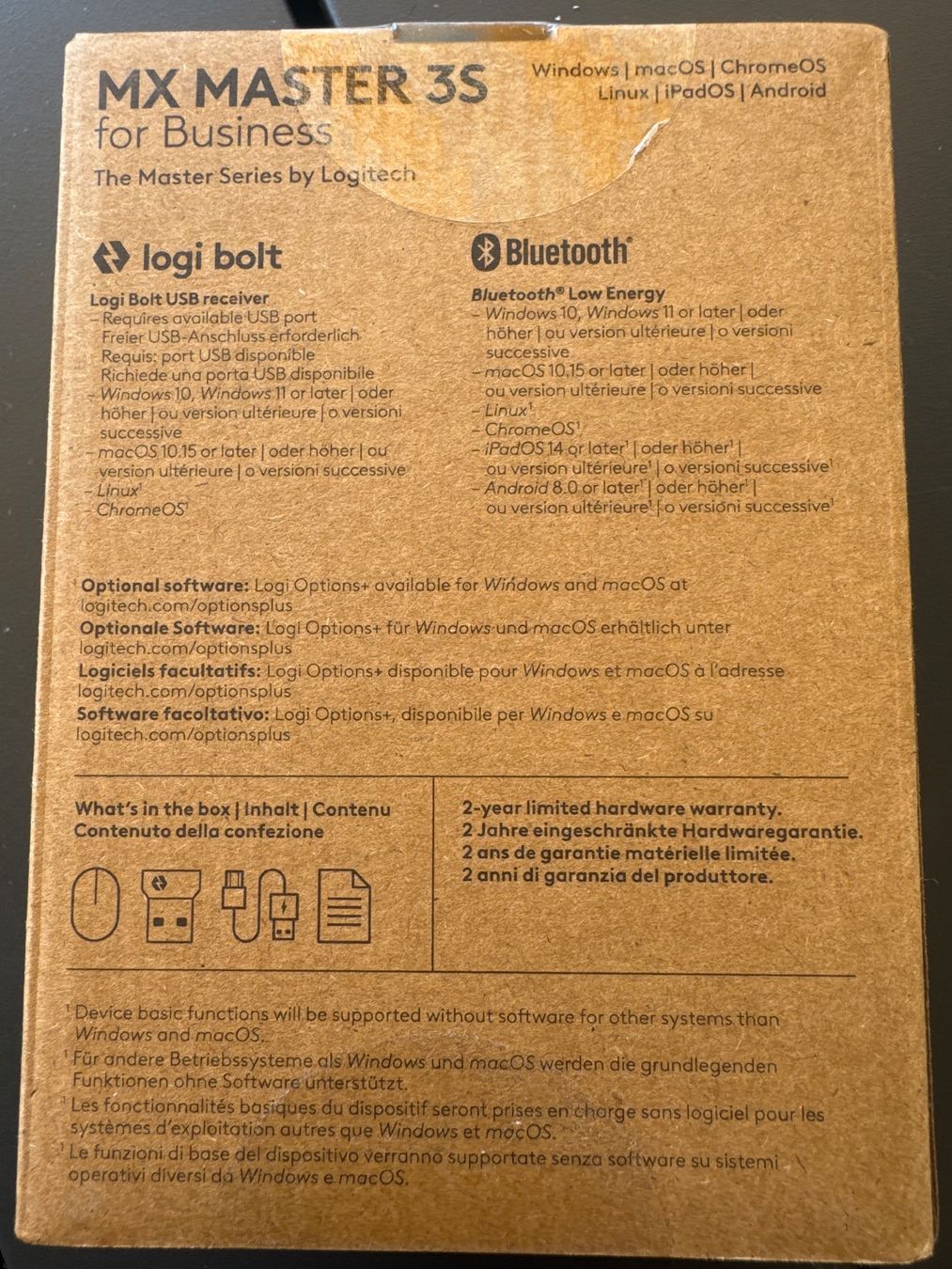 Logitech Mouse: Logitech MX Master 3S for Business - kabellos – Nuovo e nell'imballaggio originale da Schmitten FR venduto da Mbabel 1