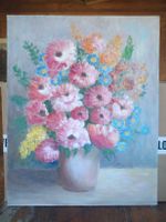 Gemälde Blumenstrauss 40x50cm Acryl auf Leinwandkarton