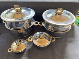 Durotherm Kochtopf Set, Edelstahl, Schweizer Qualität!