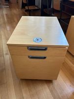 Caisson de bureau mobile blanc | 2 tiroirs
