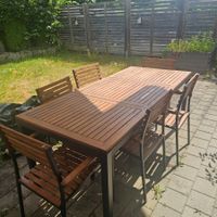 Gartentisch mit 6 Stühlen Holz