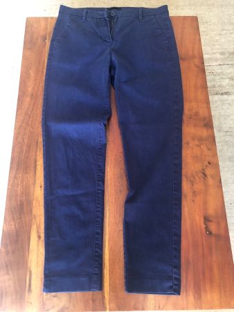 SISLEY CHINO, GR. 34, BLAU, 7/8,  SPORTLICH, CASUAL, SOMMER