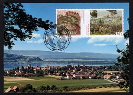 Maximumkarte Schlachten-Jubiläum Murten