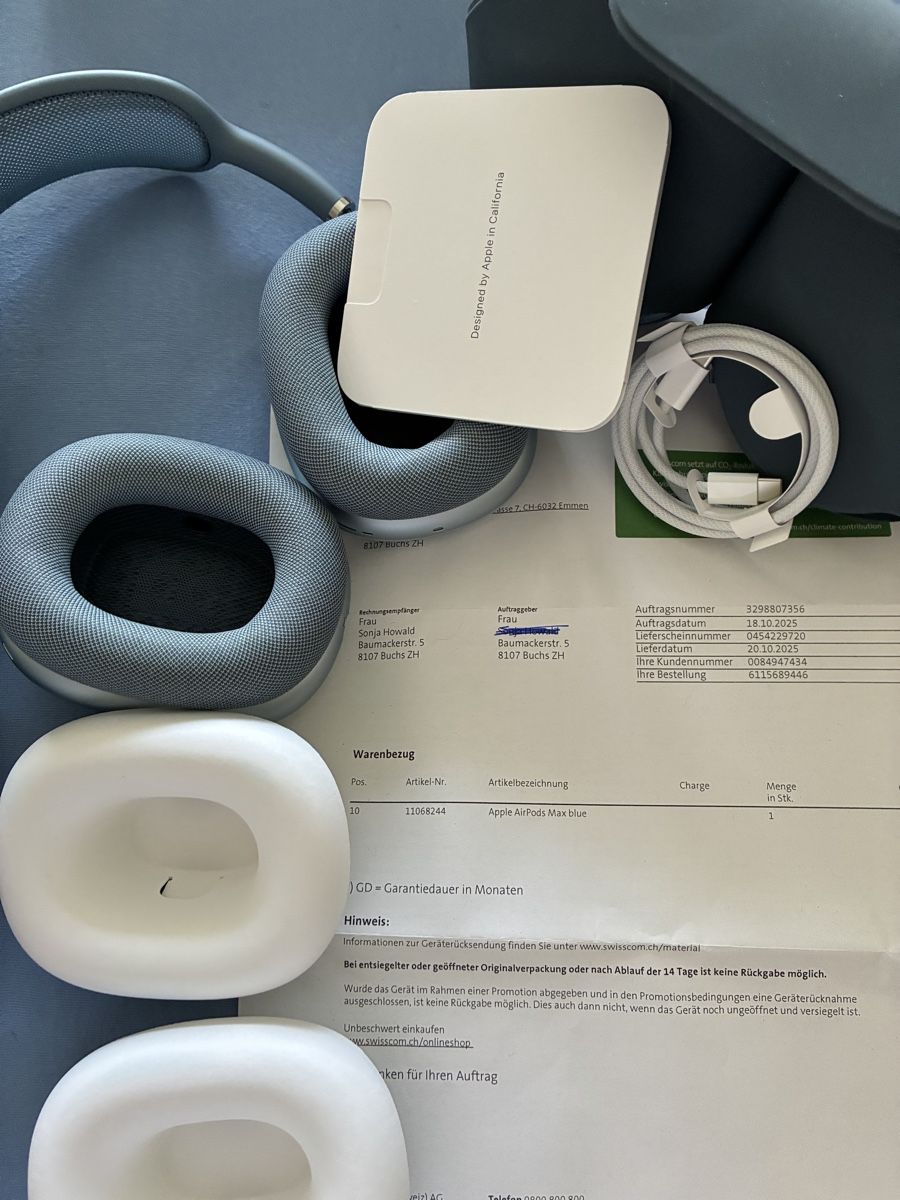 Cuffie: Blaue Air pods Max – Usato da Buchs ZH venduto da how_wf9j 1
