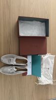 Loro Piana Mokassins Damen hellgrau Wildleder Grösse 3
