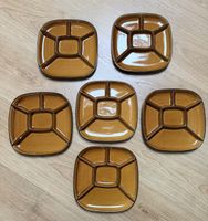 Rössler Porzellan Platte, vintage, braun, Top Zustand!