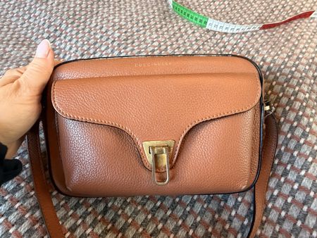 Coccinelle handbag brown leather crossbody bag used