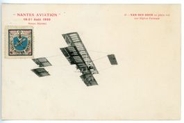 Frankreich Aviation Nantes Vignette 1910 Flugwoche