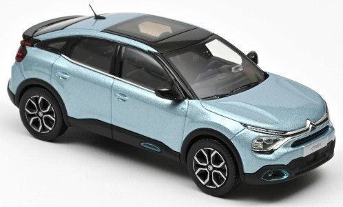 Citroën Modellini d'auto: Citroën C4 III / ë-C4 seit 2021 hellblau / schwarz      1:43 – Nuovo e nell'imballaggio originale da Gerlafingen venduto da espero88 2
