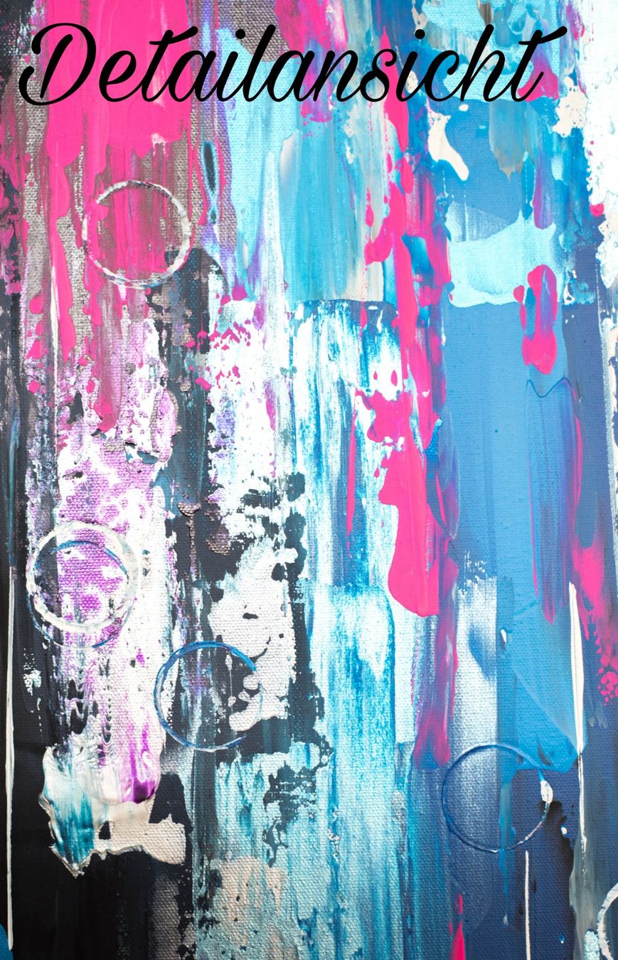Dipinti: Acrylbild abstrakt blau weiss Unikat – Nuovo e nell'imballaggio originale da Rheinau venduto da Sussel 3
