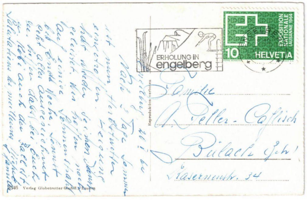Cartoline postali: Engelberg - Luftseilbahn Gerschnialp--Trübsee – Usato da Binningen venduto da Mountainrider 1