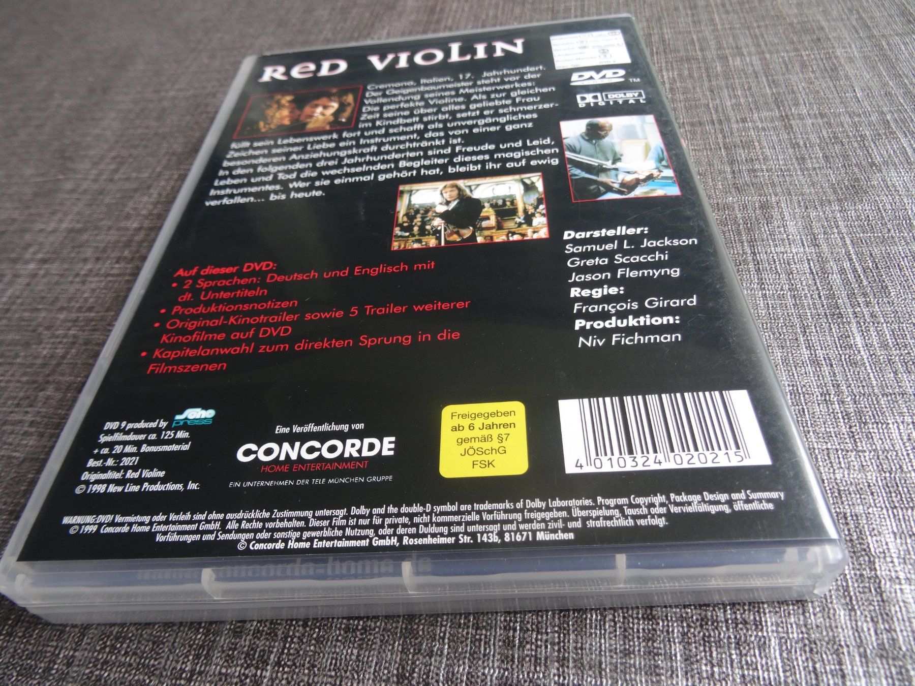 Tutti i DVDs: Red Violin DVD Samuel L. Jackson – Usato da Olten venduto da Disc-Verkauf 2