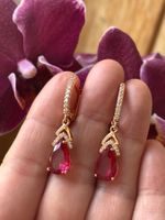 Boucles d'oreilles élégantes or & saphir
