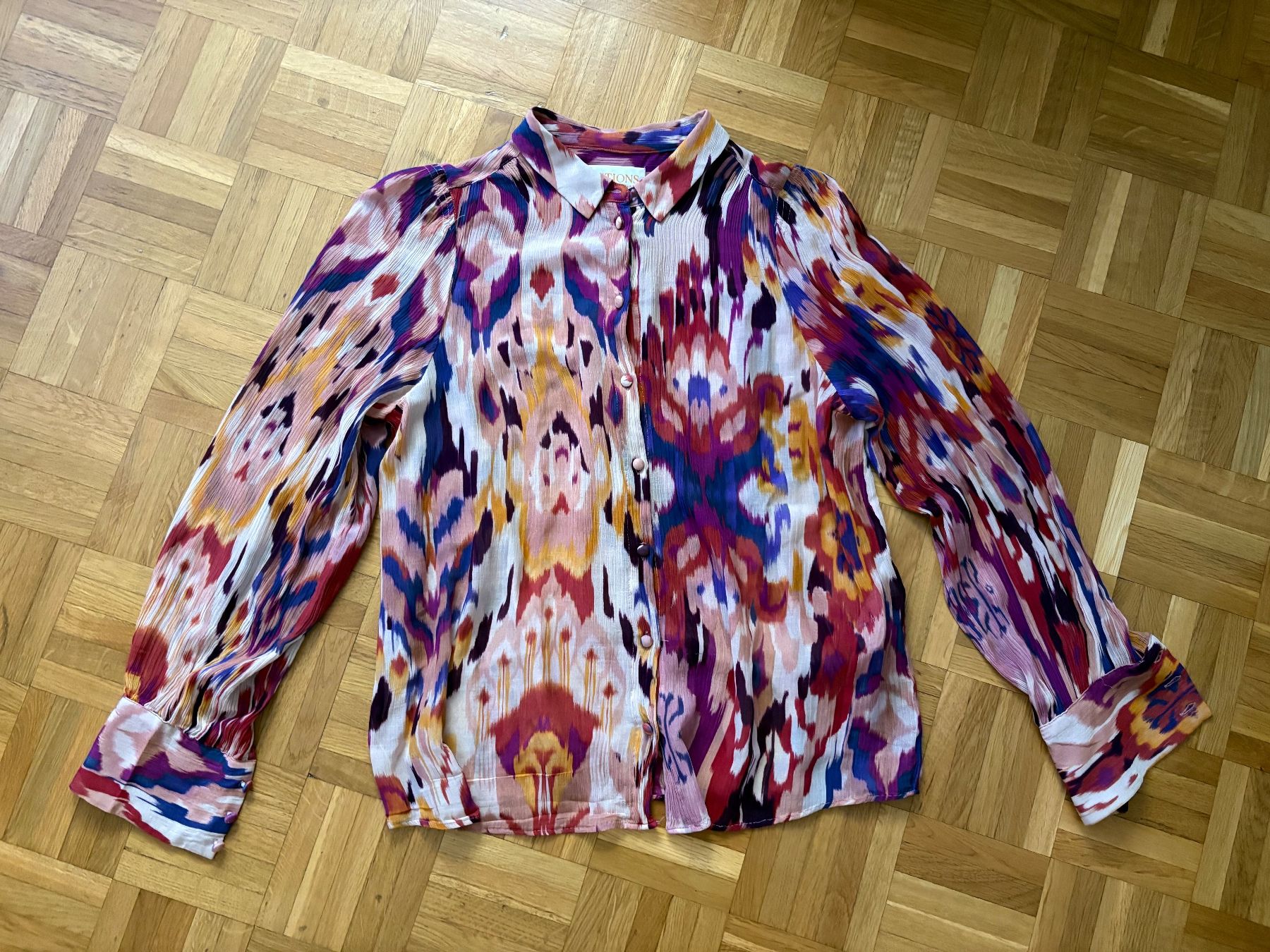 Sezane Camicette: Sézane Bluse Hemd Seide Viscose Gr.34 – Usato da Genève venduto da sunandwind 2