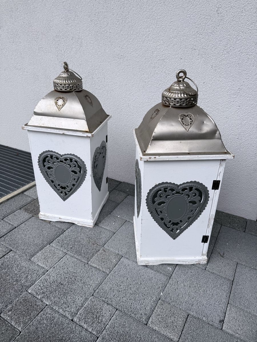 Lanterne: Herzige Shabby Chic Laterne – Usato da Stüsslingen venduto da tanwag